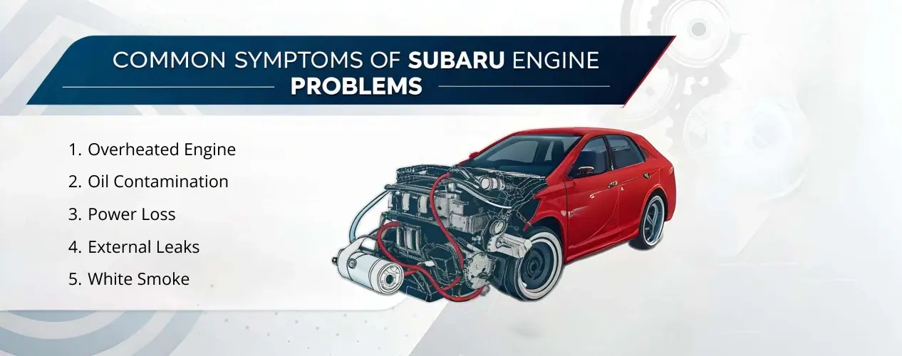 Common Symptoms of Subaru Engine Problems